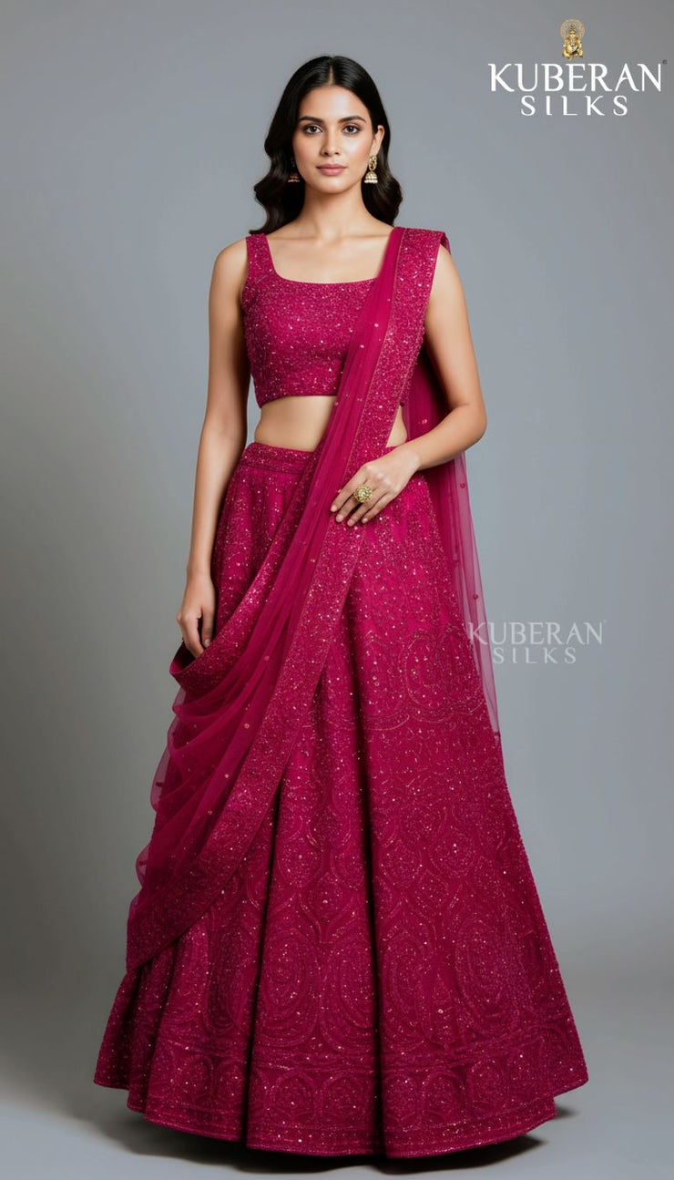 KUBERAN PINK LEHENGA