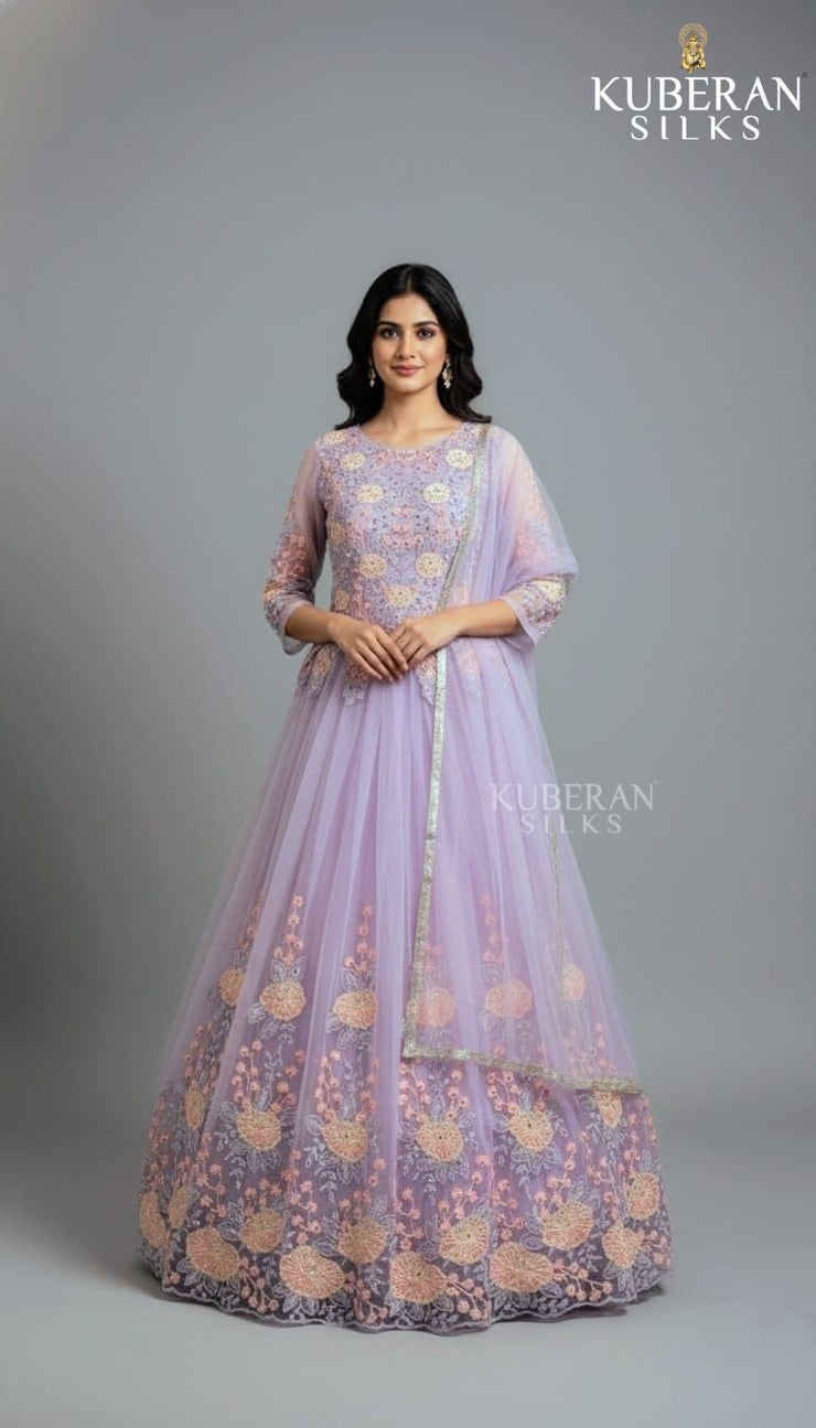 KUBERAN PASTEL PURPLE GOWN
