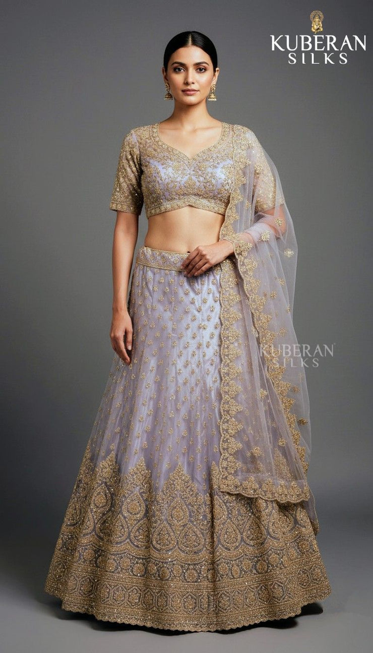 KUBERAN LAVENDER LEHENGA
