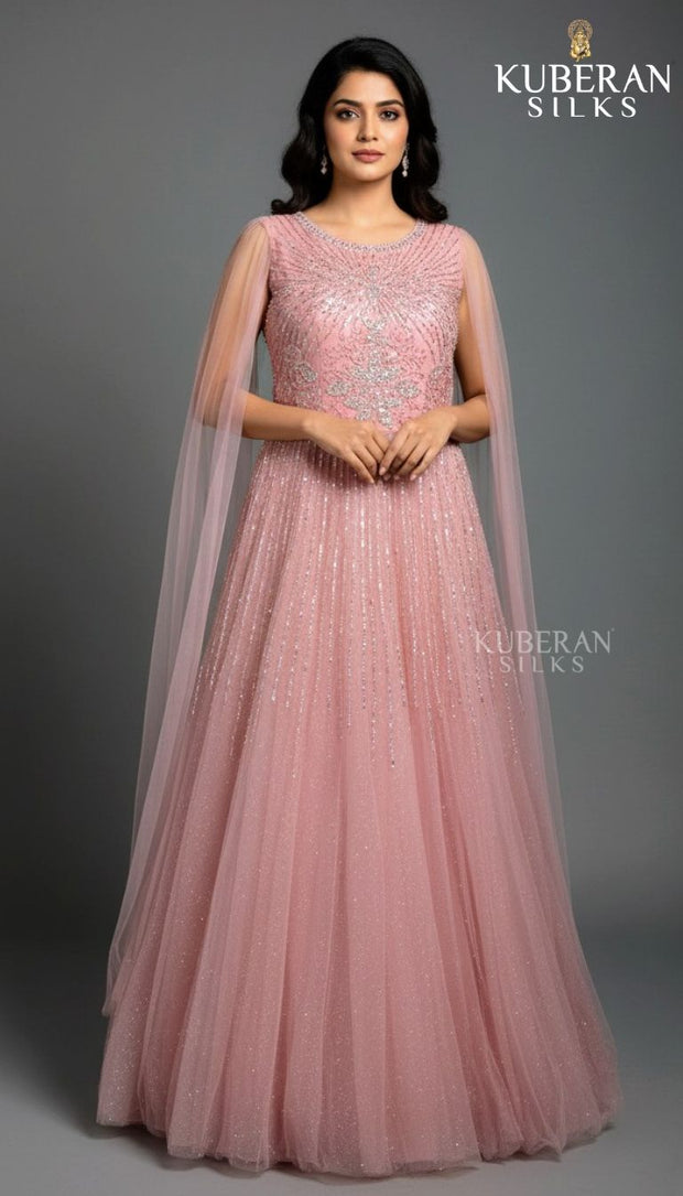 KUBERAN PASTEL PINK GOWN