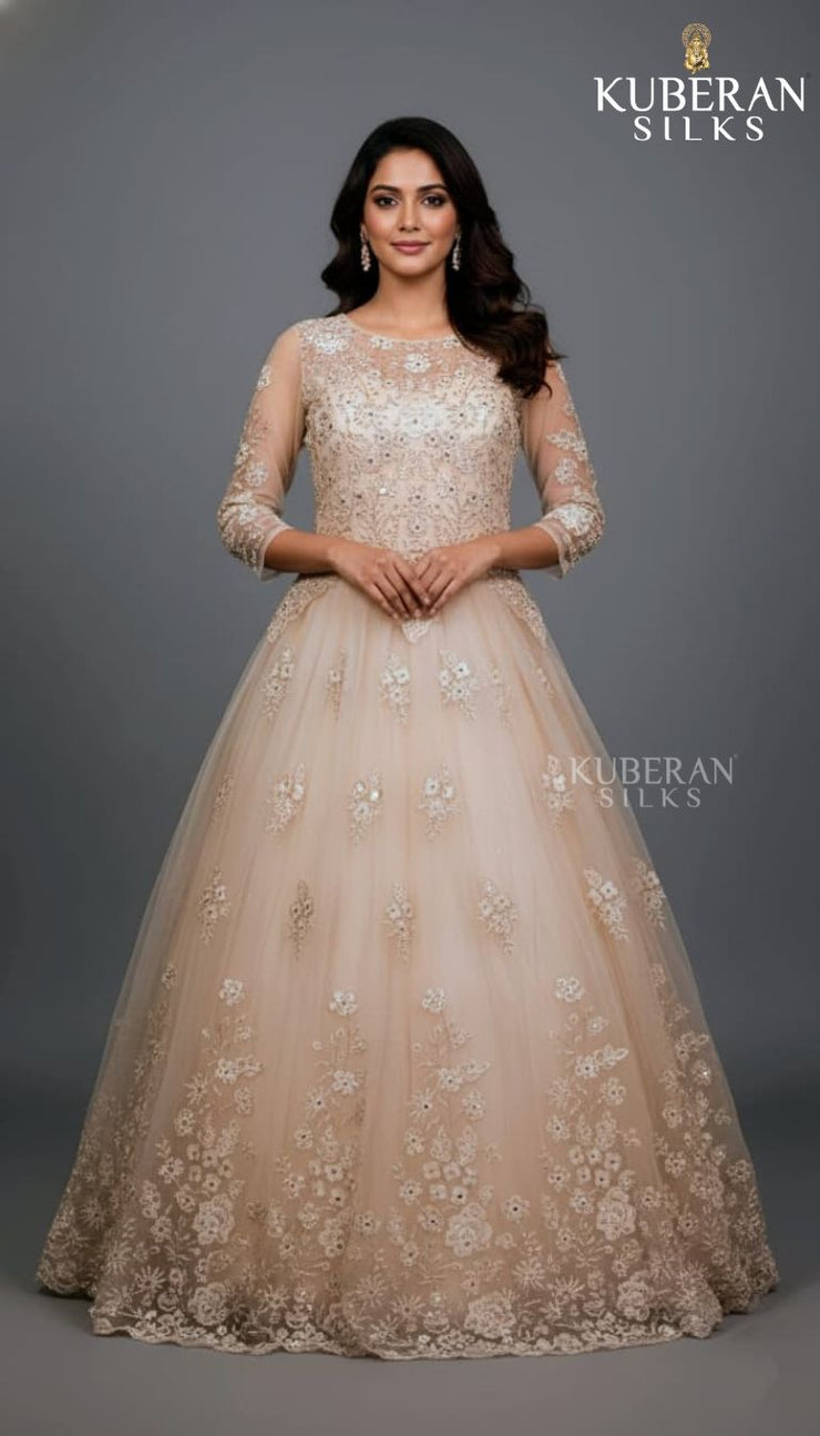 KUBERAN CREAM GOWN