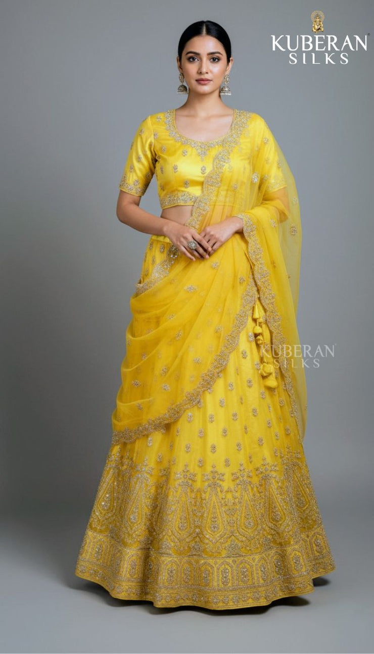 KUBERAN LEMON YELLOW LEHENGA