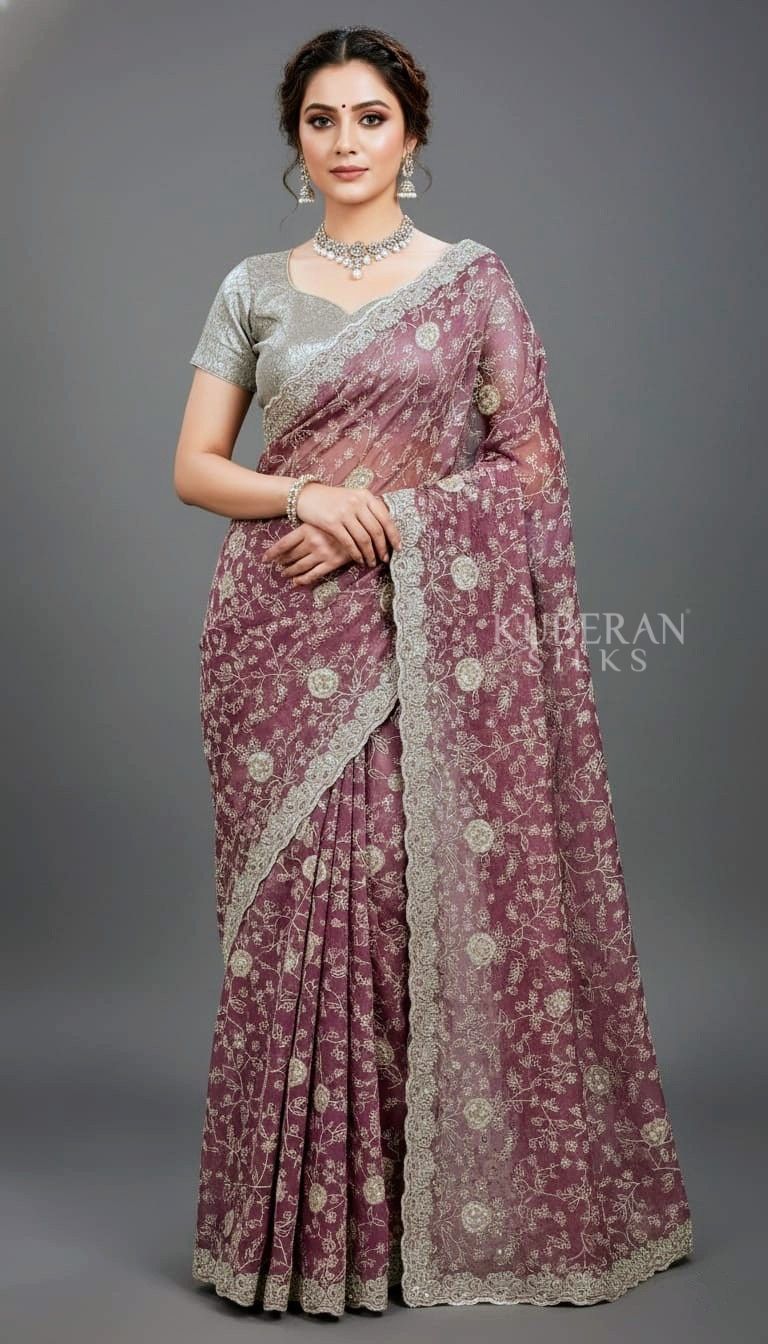 KUBERAN LAVENDER DESIGNER FANCY SAREE