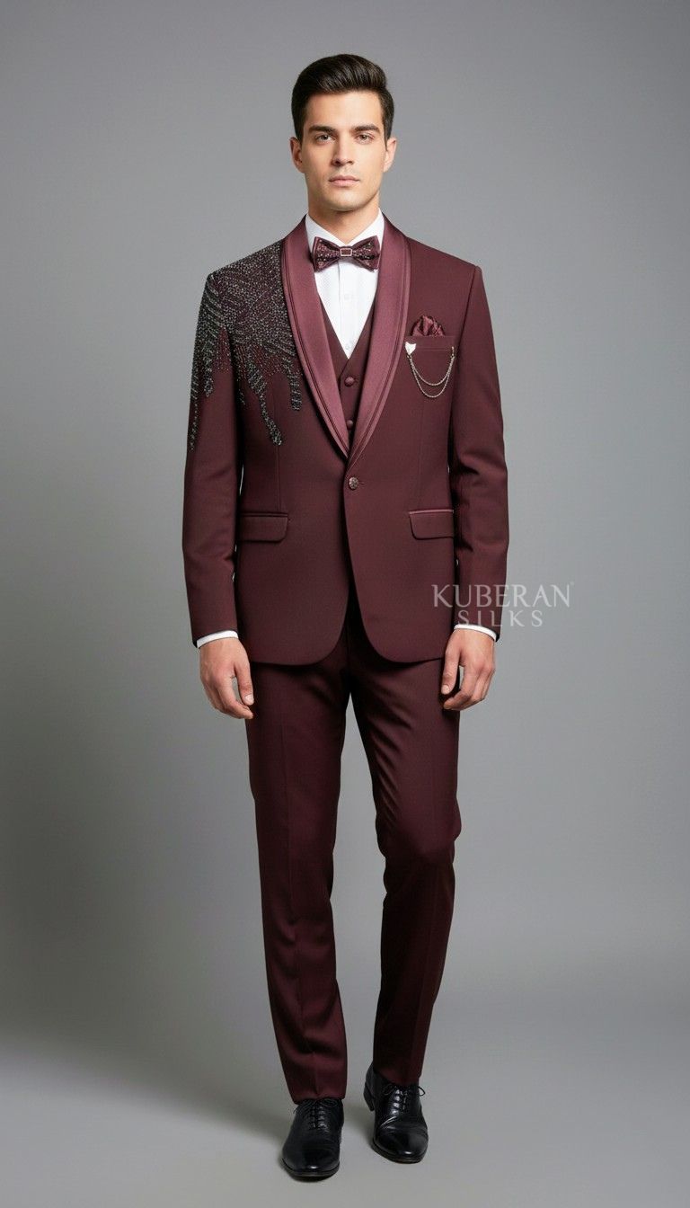 KUBERAN MAROON SUIT