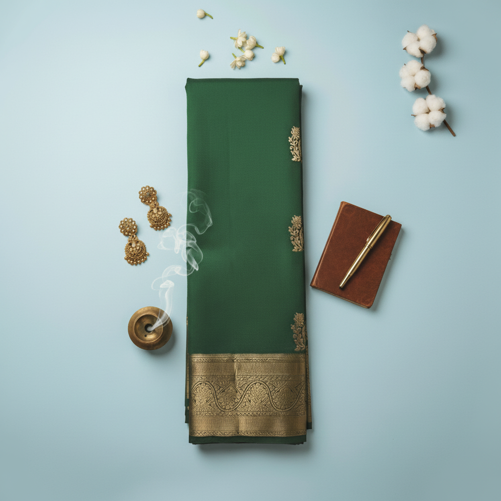 Green Kanchipuram saree 2000x2000