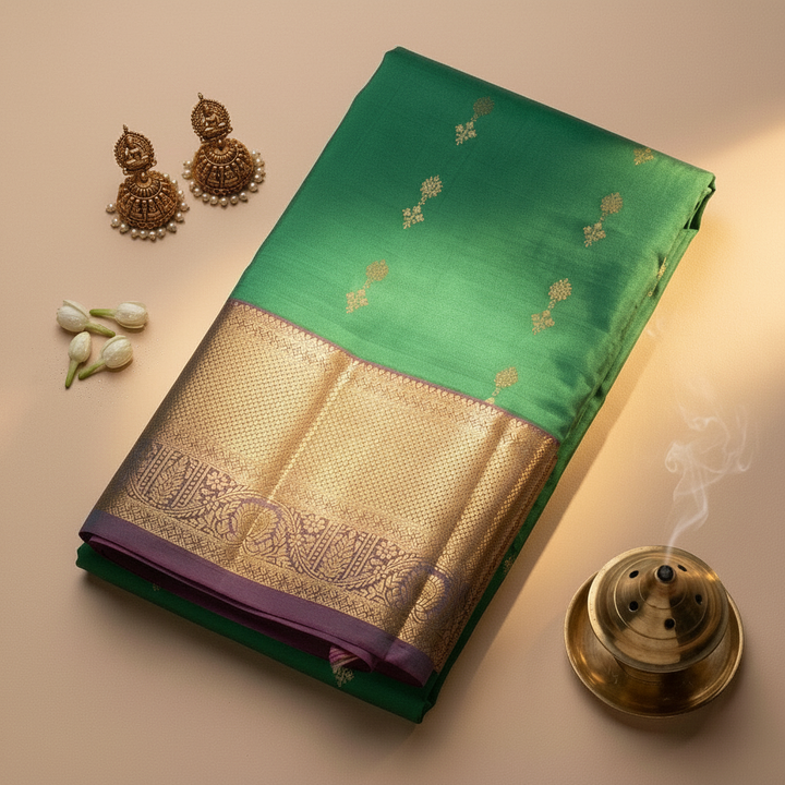 Green Kanchipuram Silk Saree 2000x2000