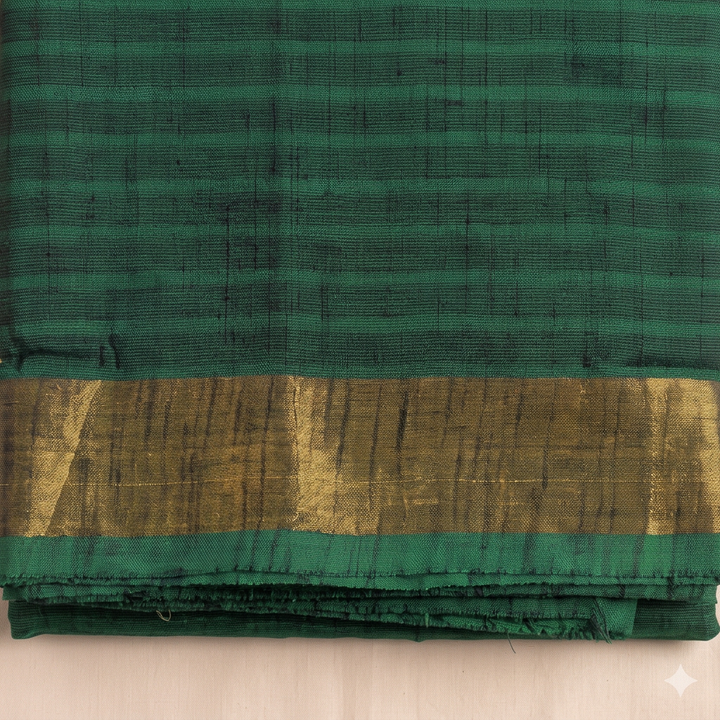 KUBERAN GREEN COTTON DANCE SAREE