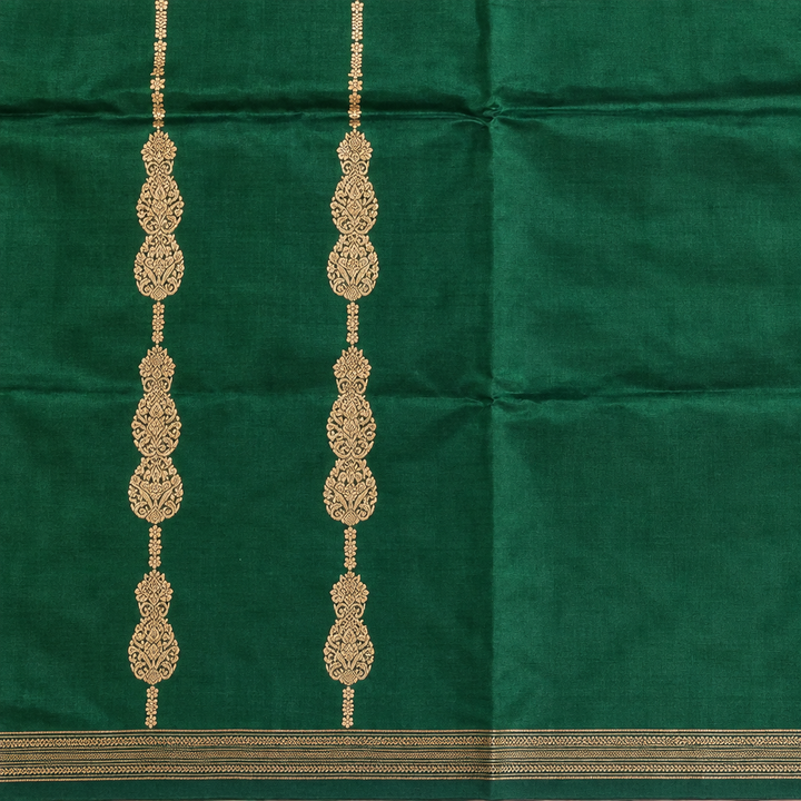 KUBERAN GREEN PURE BANARASI SAREE