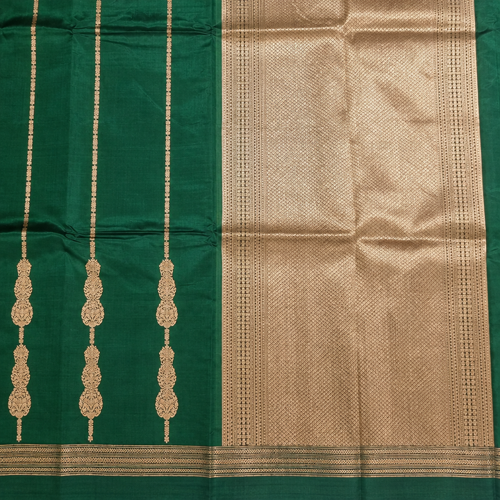 KUBERAN GREEN PURE BANARASI SAREE