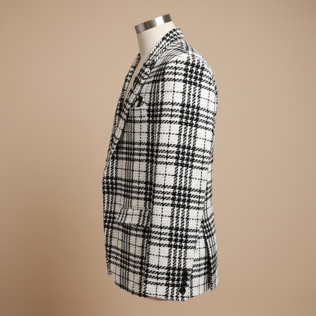 Kuberan Men's Classic Check Blazer
