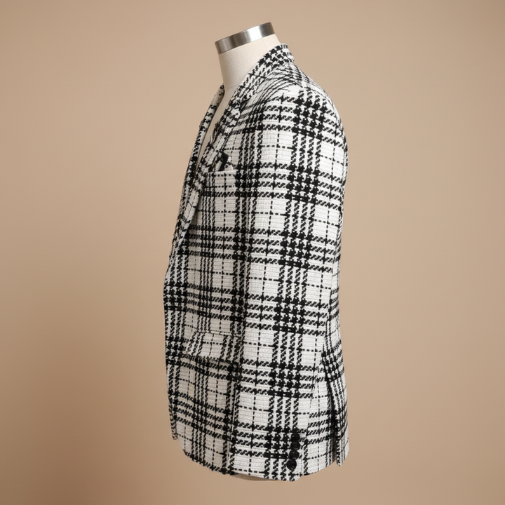 Kuberan Men's Classic Check Blazer