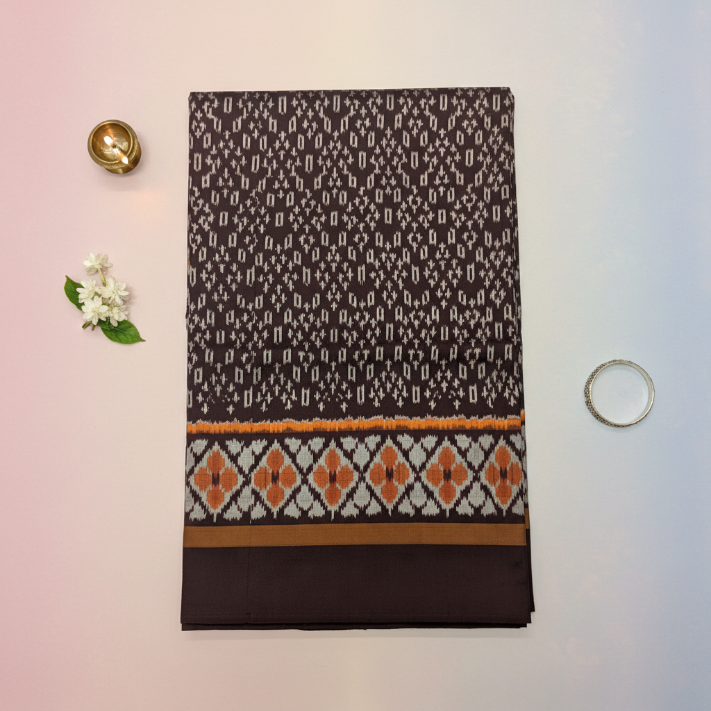 KUBERAN PURPLE POCHAMPALLY SILK SAREE