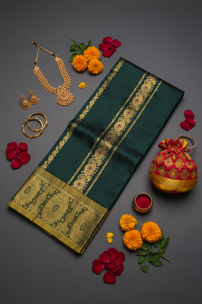 Traditional Silk Pavada - Premium Wedding & Festival Wear | Kuberan Silks
