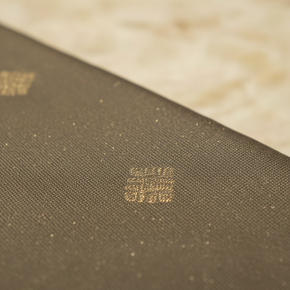 Body Close-up — Olive Silk with Gold Zari Peacock Buttas