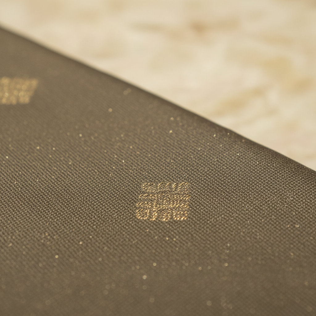 Body Close-up — Olive Silk with Gold Zari Peacock Buttas