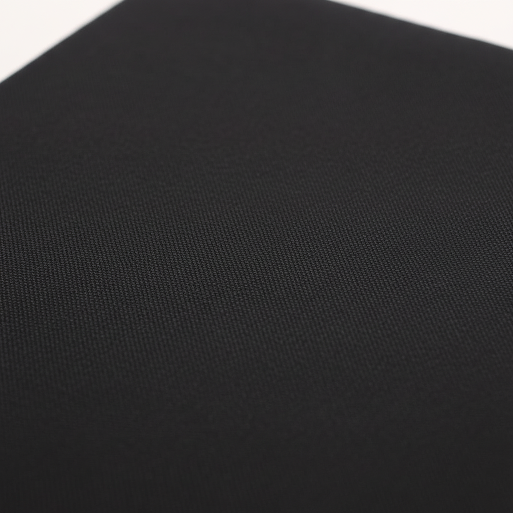 Close-up detail of black fabric texture