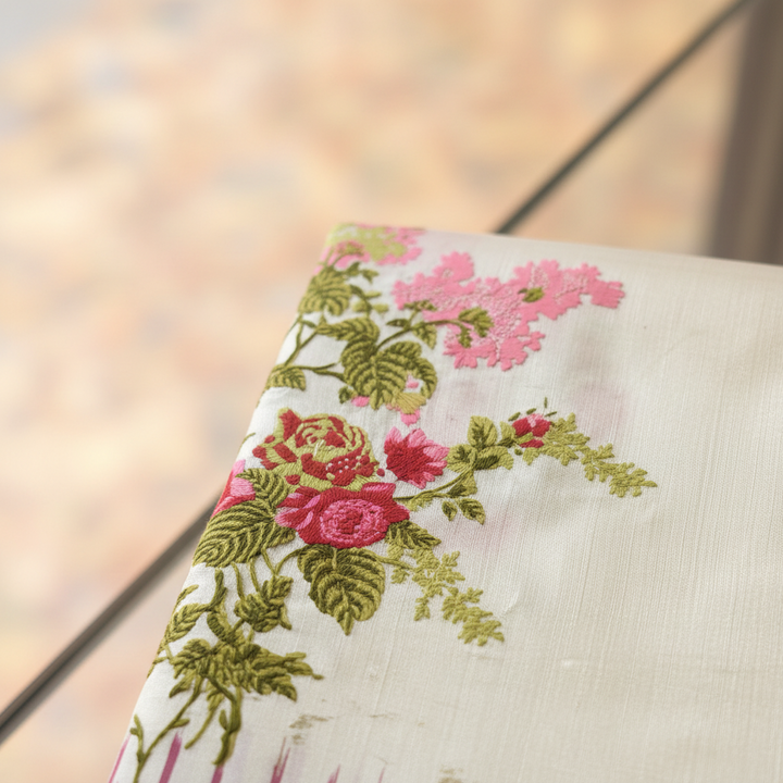 KUBERAN OFF WHITE POCHAMPALLY SILK SAREE