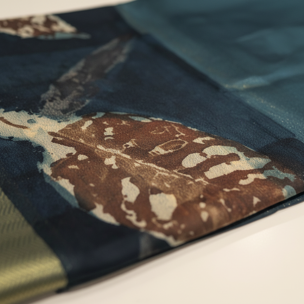 KUBERAN BLUE PRINTED SAREE