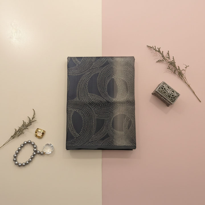 KUBERAN GREY SEMI TUSSAR SILK SAREE