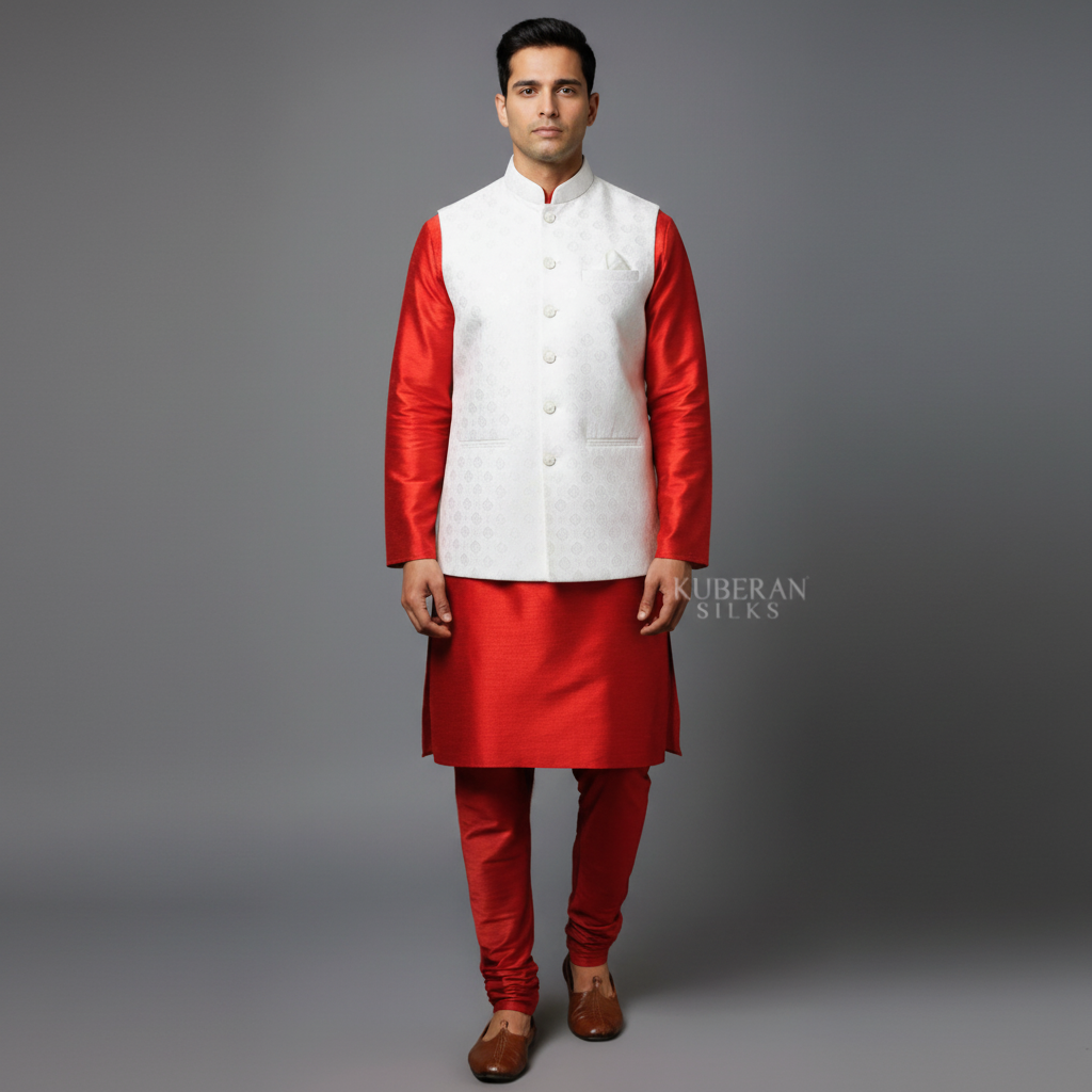 Kuberan Silks Nehru Jacket Product Image 2000x2000