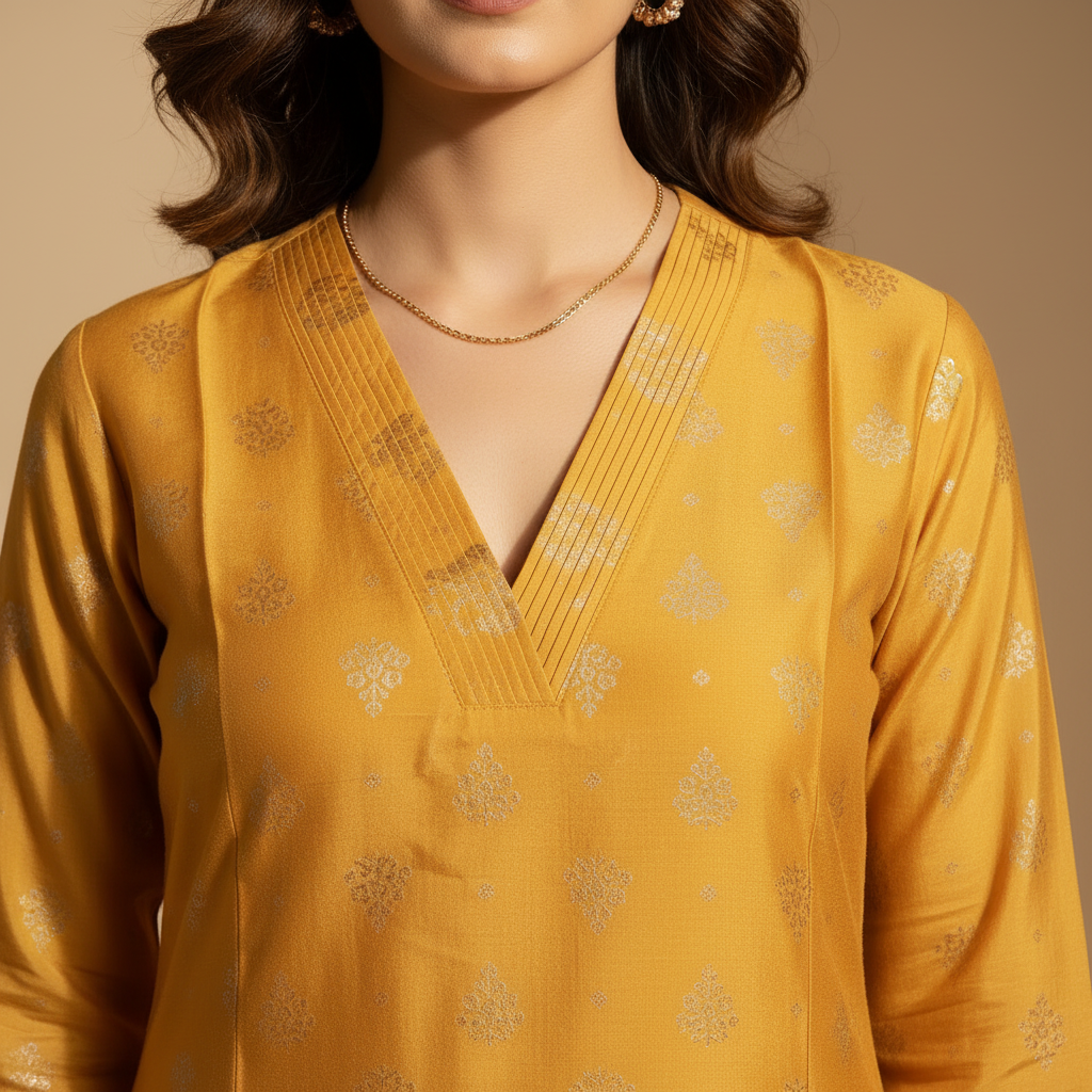 KUBERAN GOLDEN YELLOW KURTHI