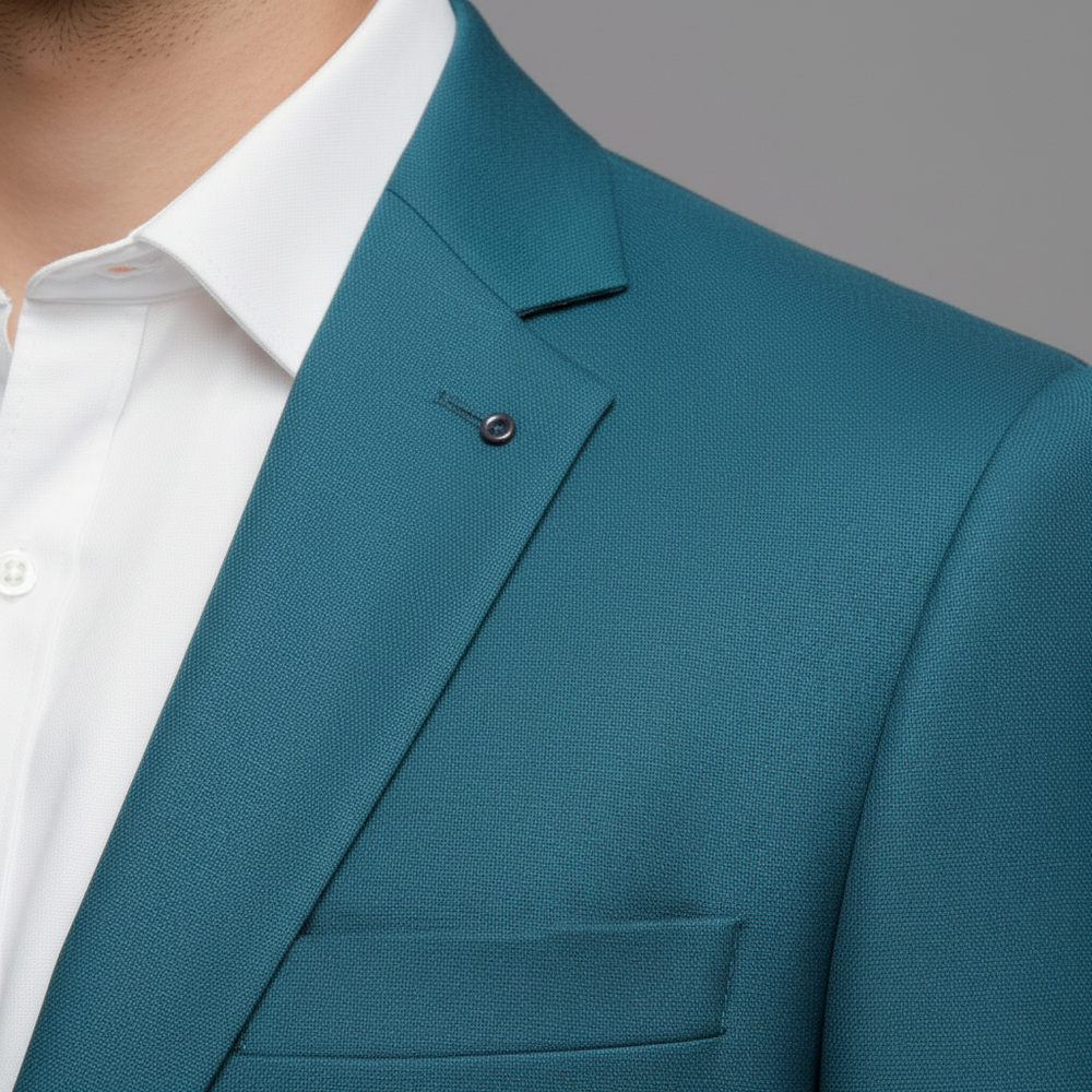 Lapel and collar detail