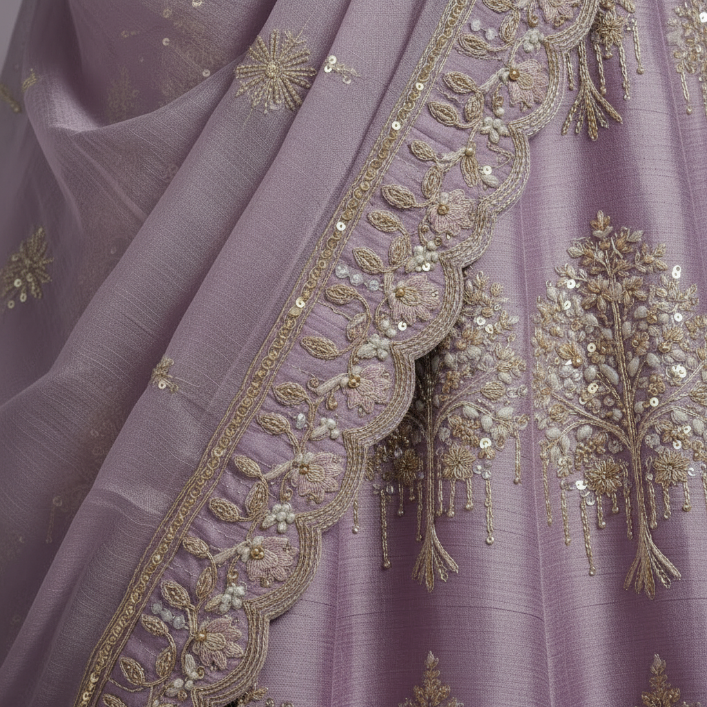 KUBERAN LAVENDER LEHENGA SET