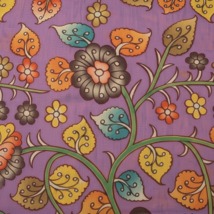 Lavender Kalamkari Body Close-up