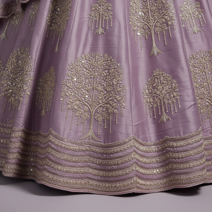 KUBERAN LAVENDER LEHENGA SET