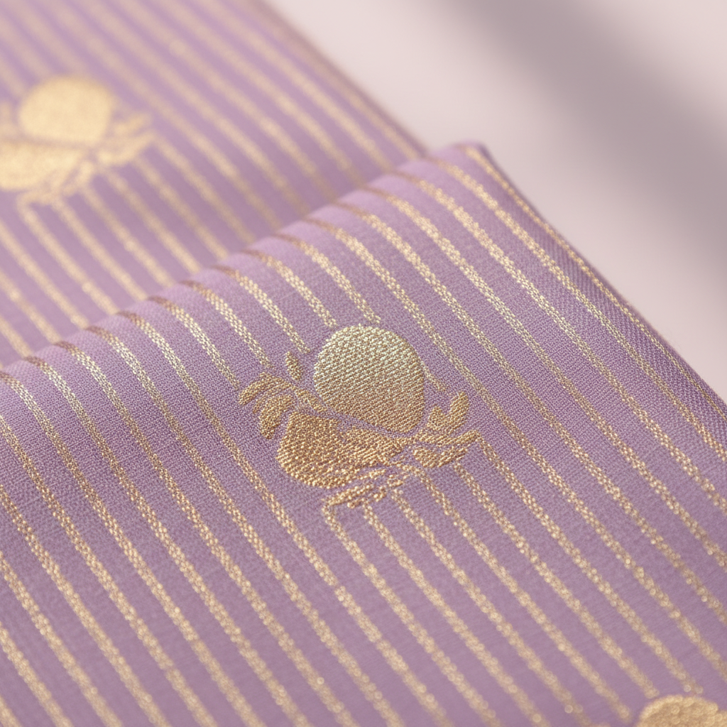 KUBERAN LAVENDER SEMI SILK SAREE