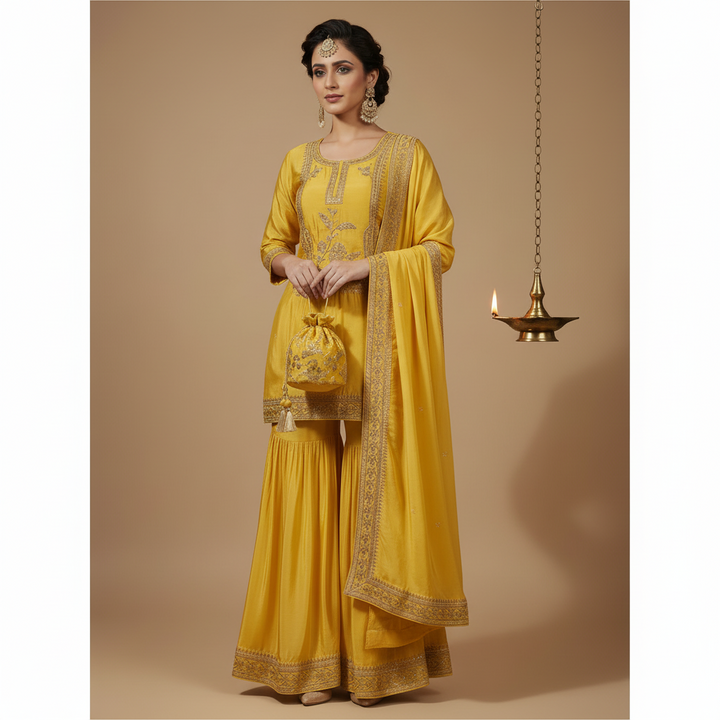 KUBERAN DESIGNER SHARARA SET