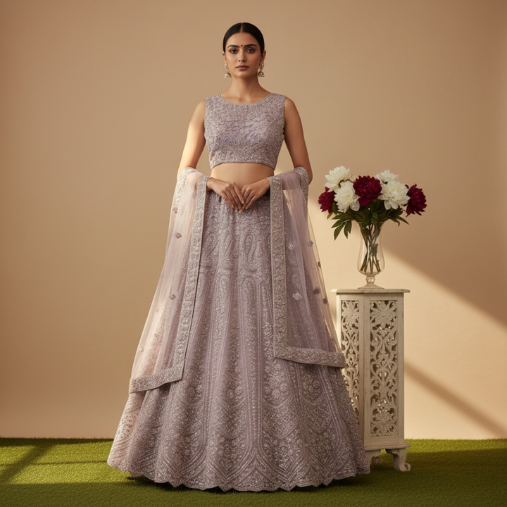 KUBERAN LIGHT PURPLE LEHENGA