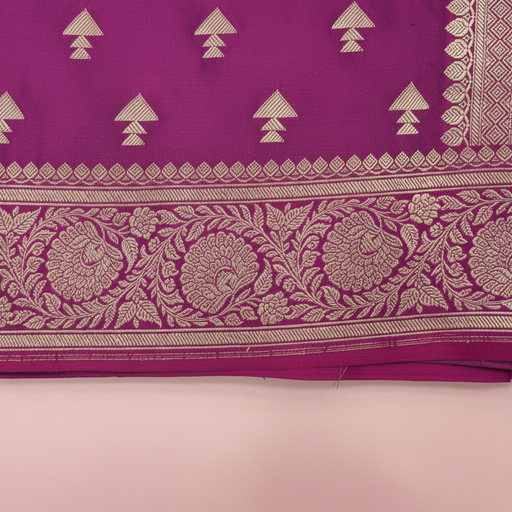 KUBERAN RANI PINK MASHRU BANARASI SILK SAREE