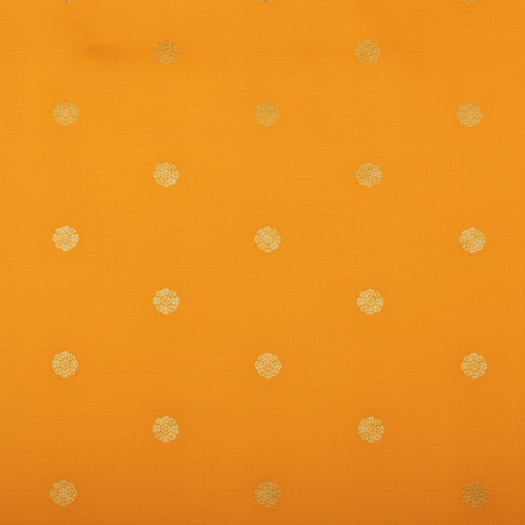 KUBERAN MARIGOLD YELLOW SEMI SILK SAREE