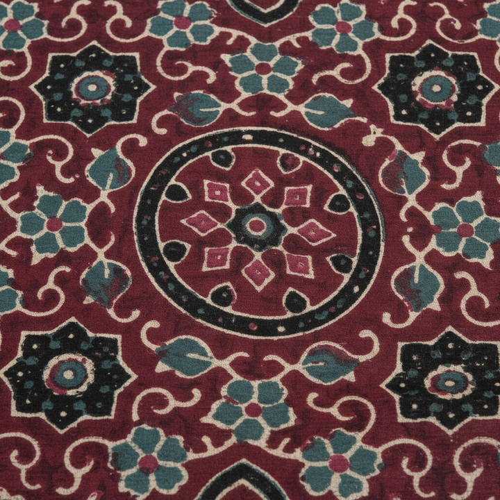 KUBERAN PALE PURPLE AJRAKH PRINT SAREE