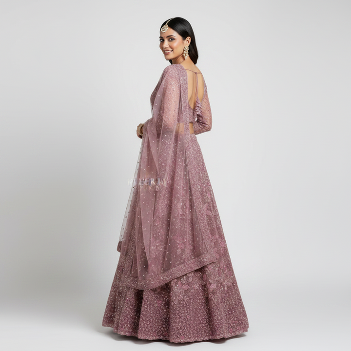 KUBERAN PASTEL PINK LEHENGA