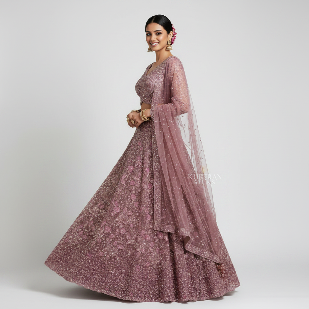 KUBERAN PASTEL PINK LEHENGA