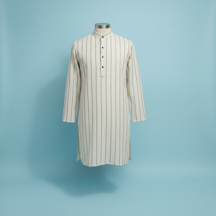 KUBERAN GRAY CLOUD COTTON  KURTA