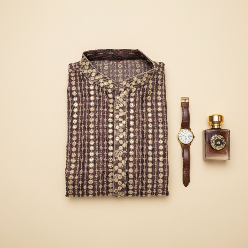 KUBERAN BROWN  KURTA