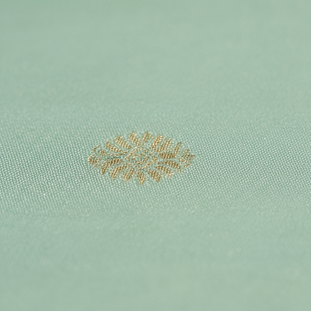 KUBERAN LIGHT GREEN PURE SILK DANCE SAREE