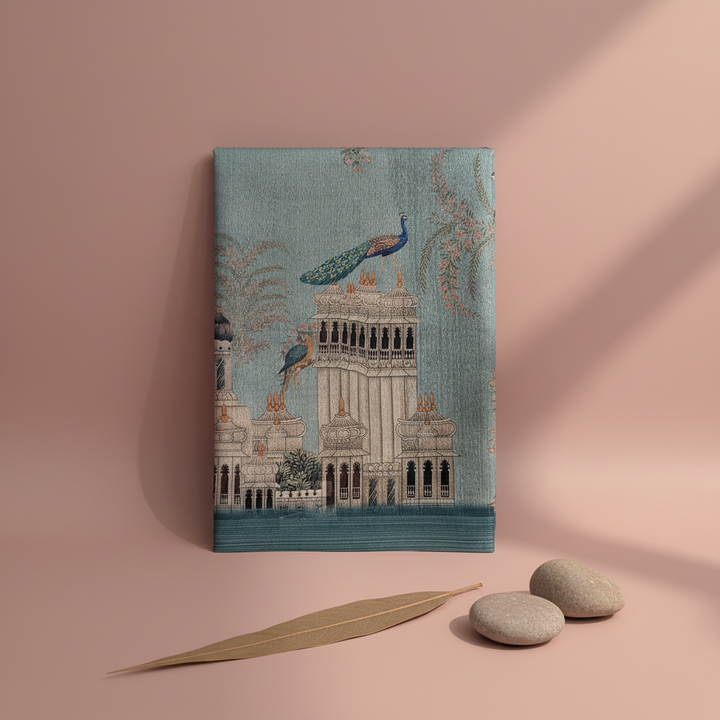 KUBERAN OCEAN BLUE LINEN COTTON