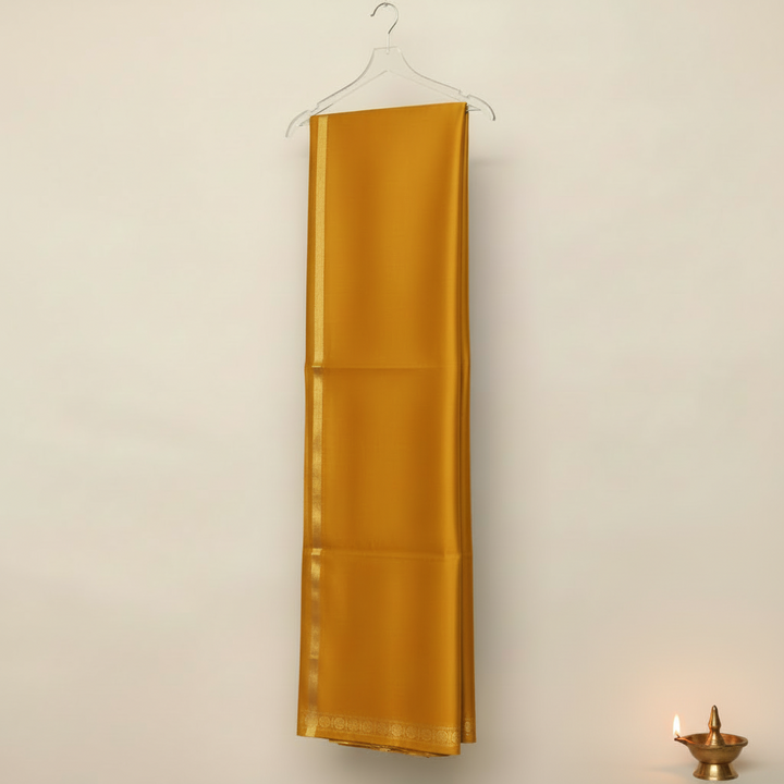 Kuberan Mustard Pure Silk Shalya