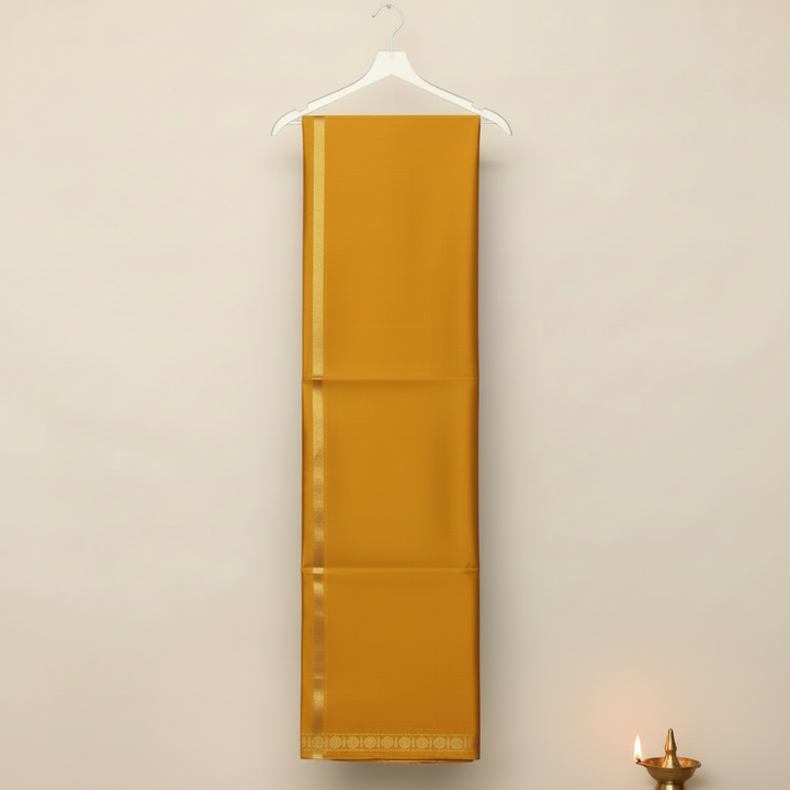 Kuberan Mustard Pure Silk Shalya