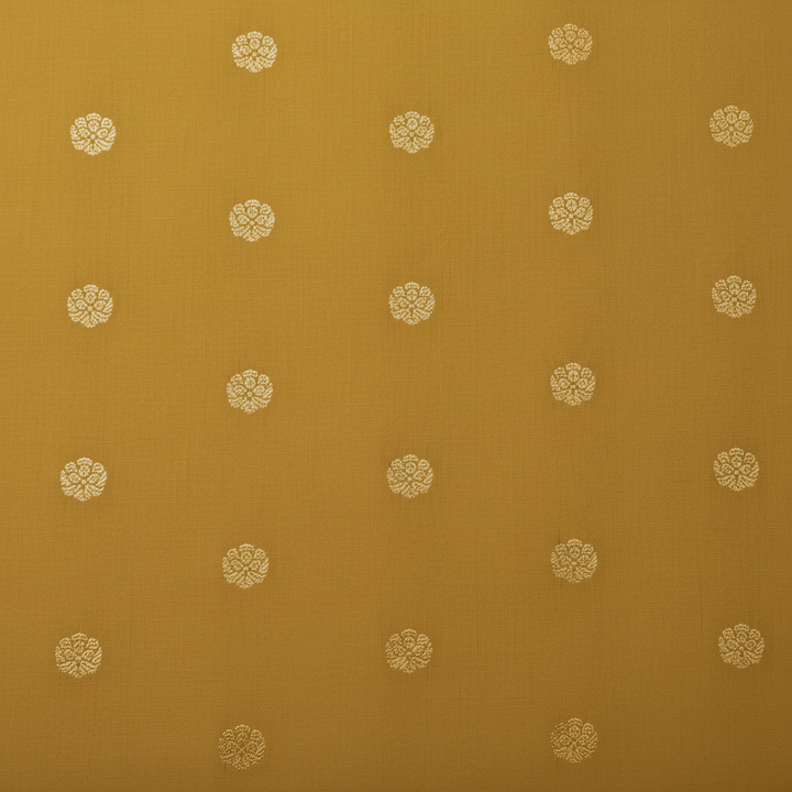 KUBERAN MUSTARD GOLD SEMI SILK SAREE