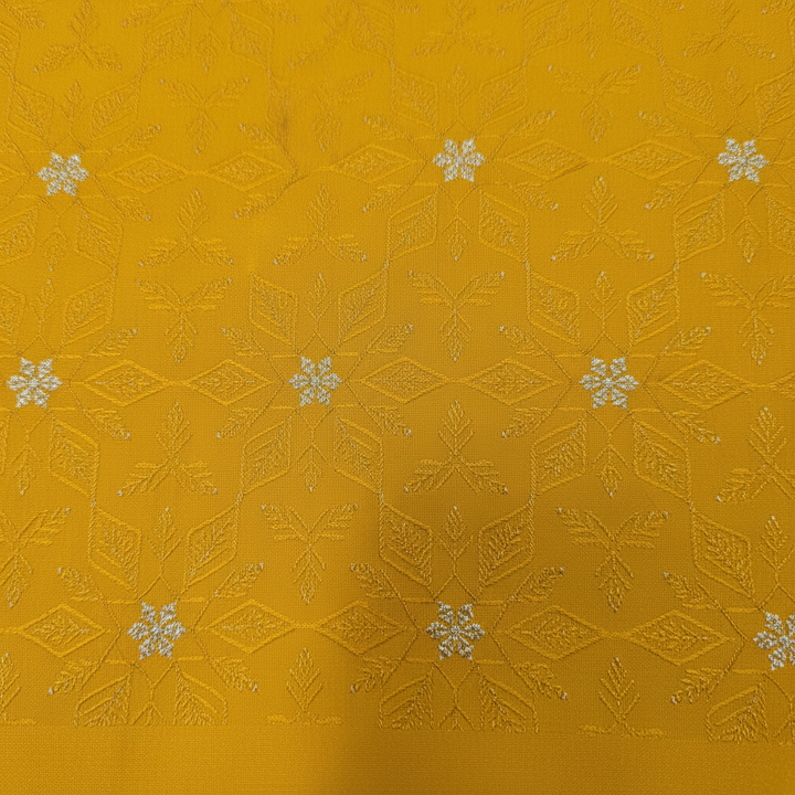 KUBERAN MUSTARD MASHRU BANARASI SILK SAREE