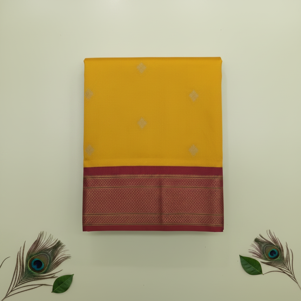 KUBERAN YELLOW PAITHANI SILK SAREE
