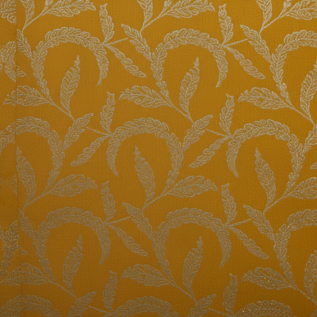 KUBERAN YELLOW WITH MAROON BROCADE SEMI SILK SAREE