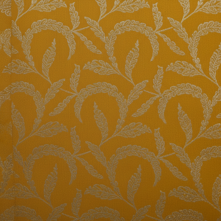 KUBERAN YELLOW WITH MAROON BROCADE SEMI SILK SAREE