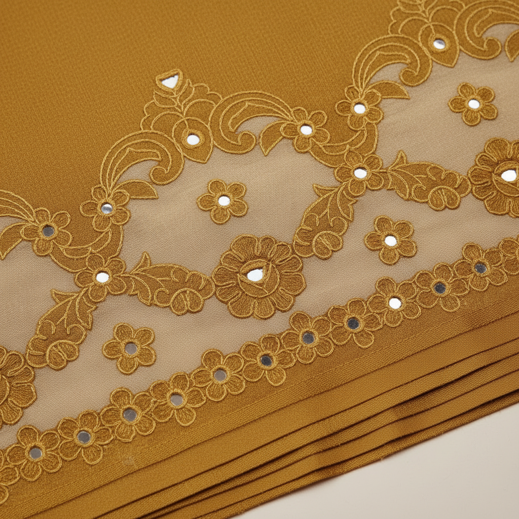 KUBERAN MUSTARD YELLOW SEMI TUSSAR SILK SAREE