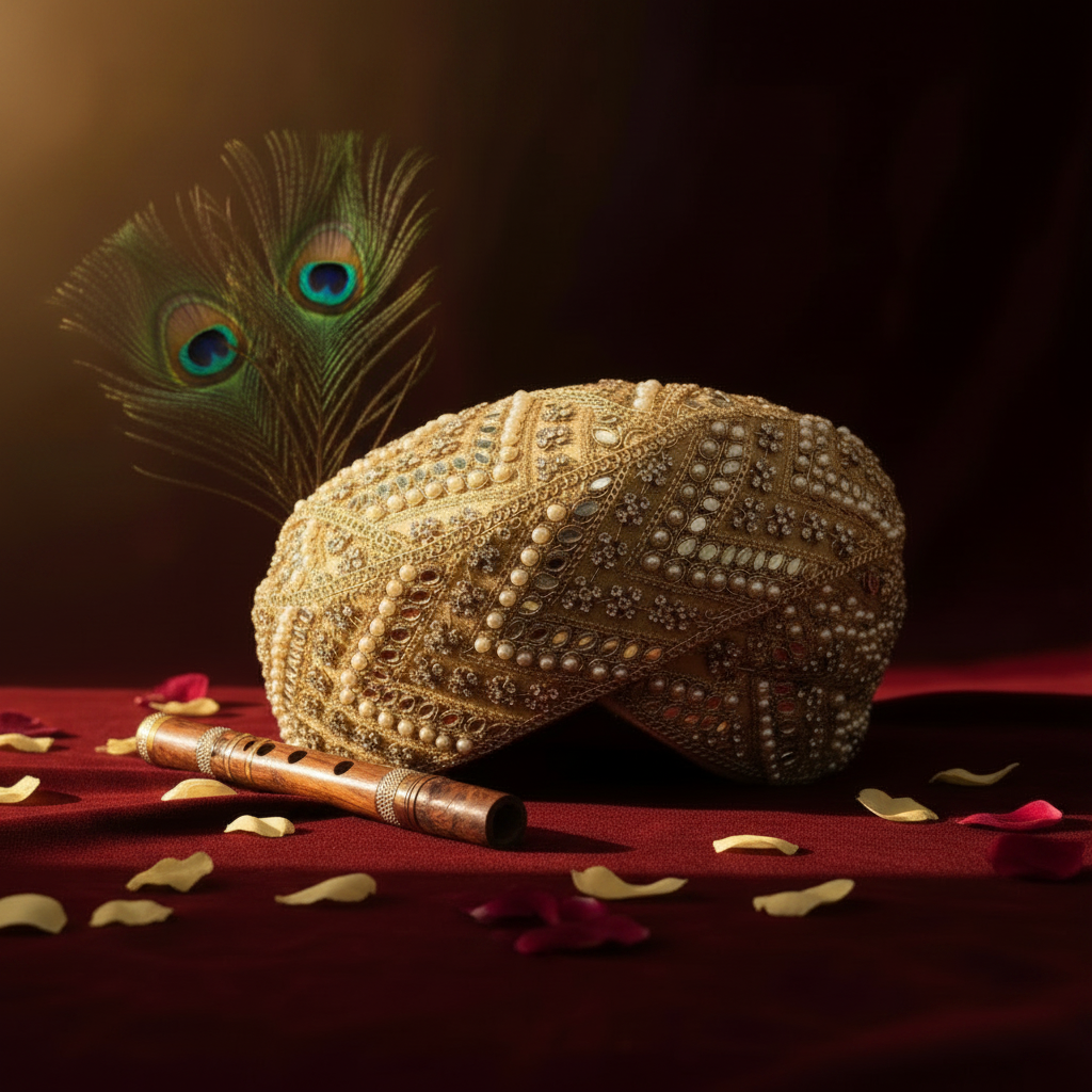 Kuberan Mysore Peta Embroidered Turban